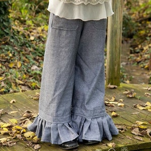 PDF Sewing Pattern - Ruffle Pants With Pleated or Bias Trimmed Double ...