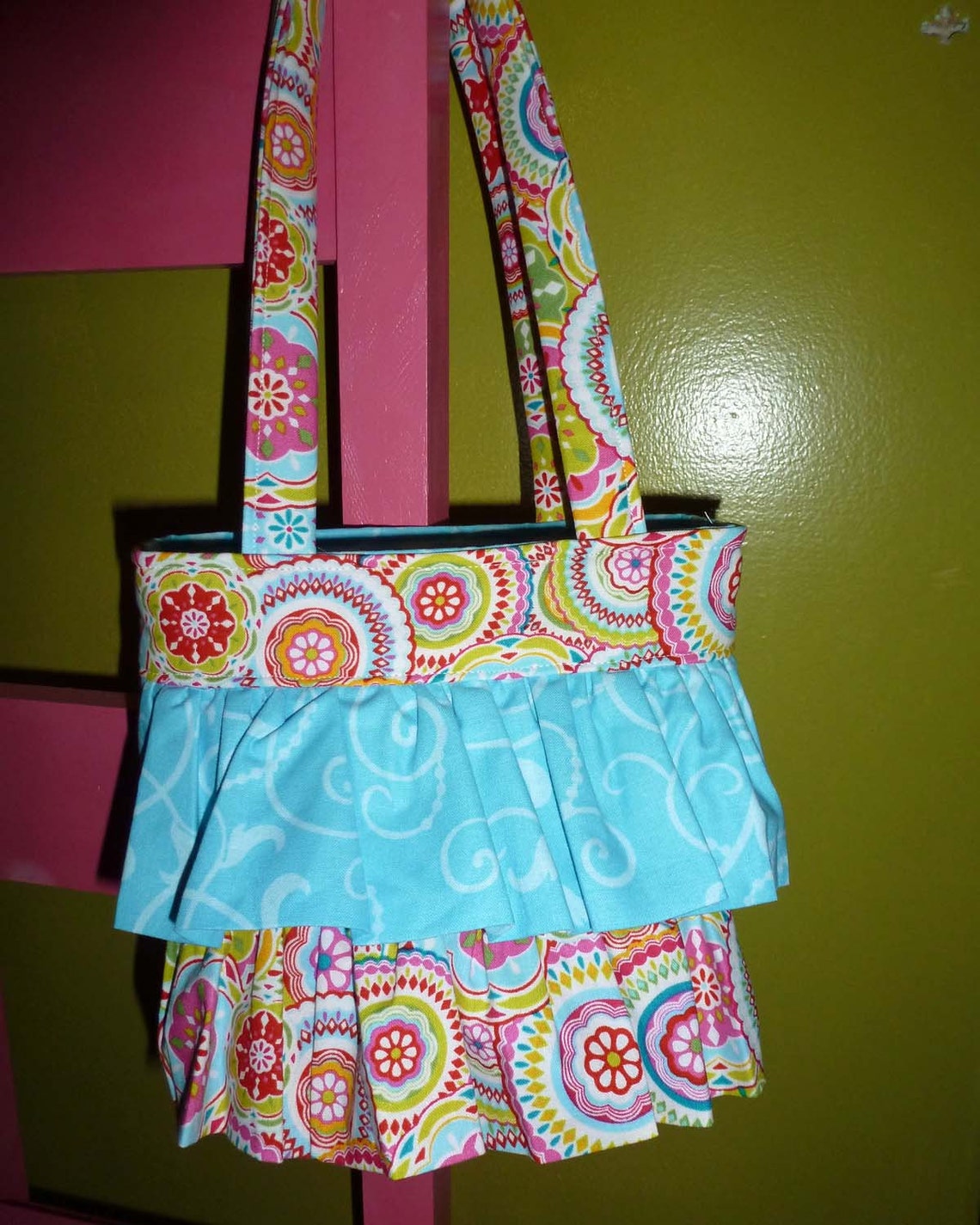 Ruffled Crayon Tote Pdf Sewing Pattern Instant Download Etsy