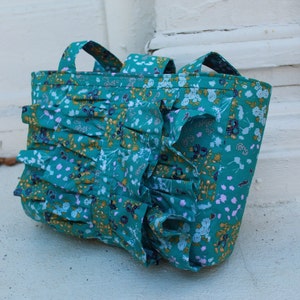 Ruffle Tote Bag - PDF Sewing Pattern Instant Download - DIY Purse ...
