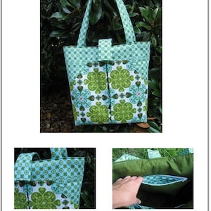 Sewing Pattern PDF - Aivilo Pleated Carry-All - large tote bag -travel bag - Instant Download