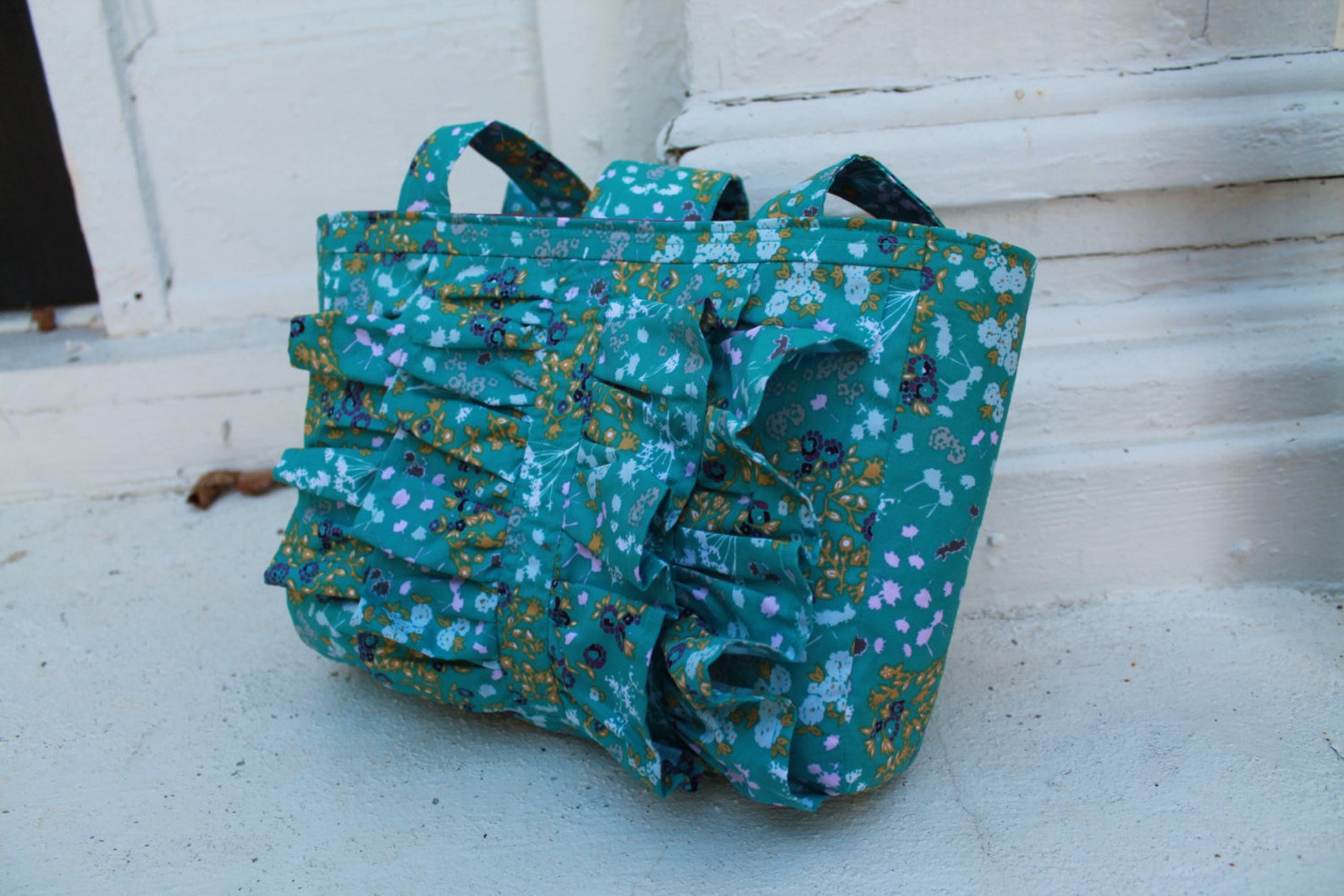 Ruffle Tote Bag - PDF Sewing Pattern Instant Download - DIY Purse ...