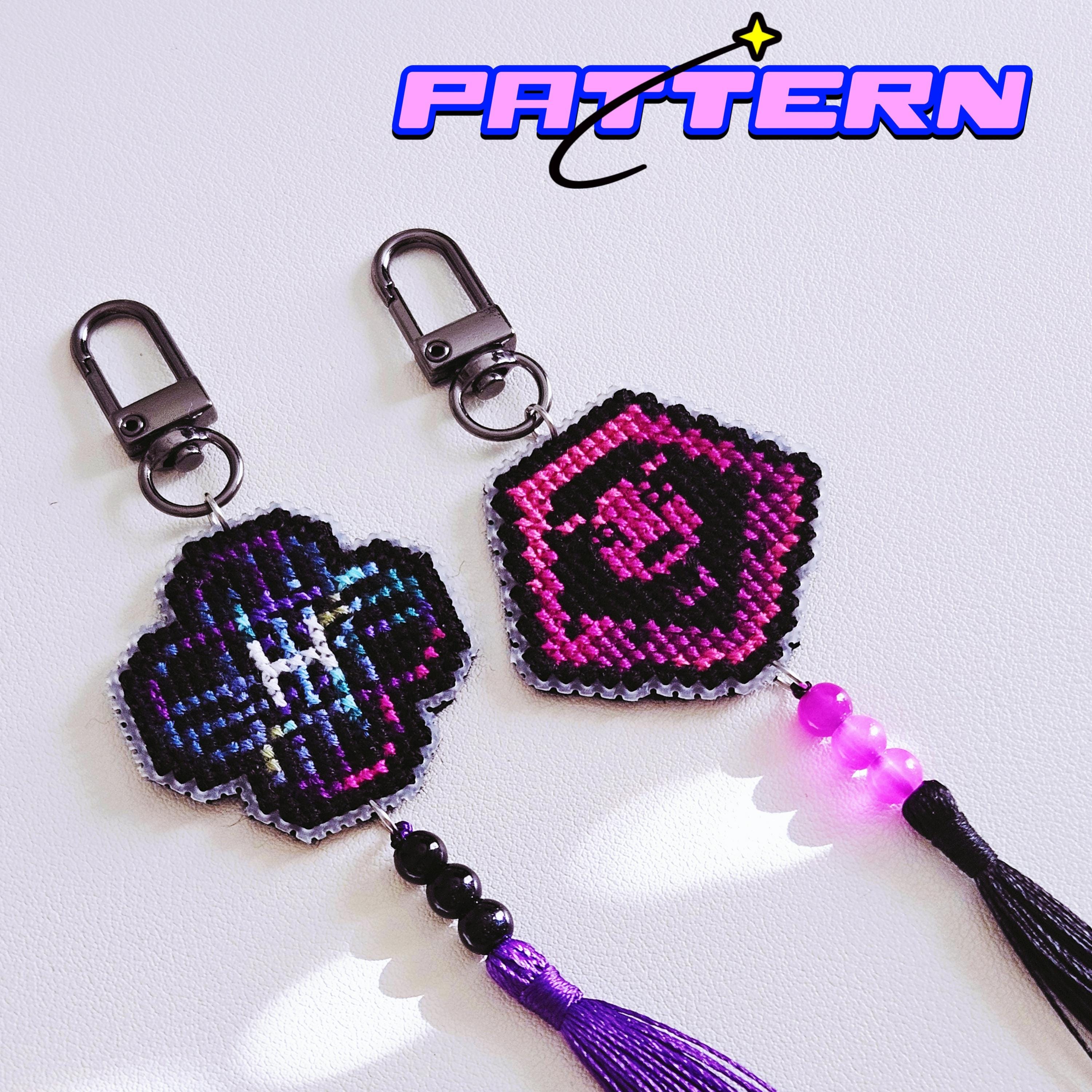 K-pop Demon Hunters Mini Cross Stitch Pattern Set | Huntrix & Saja