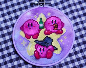 Kirby Korea Edition Cross Stitch Hoop: Nintendo, cadeau voor anime-fan