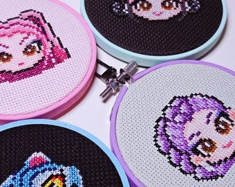 K-pop Demon Hunters-borduurring met kruissteek | Handgemaakte kunst