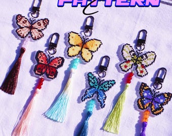 Korean Butterfly Cross Stitch Embroidery Pattern - Traditional Oriental Nature Art