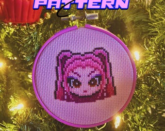 Mira Face-kruissteekpatroon, K-Pop Demon Hunters-fanart (pdf-patroon)