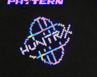 Kruissteekpatroon met K-Pop Demon Hunters Huntrix-logo