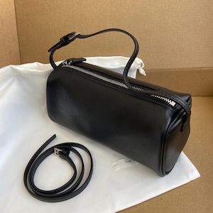 Sac minimaliste des années 90, pochette en cuir véritable, petit sac en cuir, sac à main de soirée élégant, sac à main en cuir minimaliste, jolie pochette en cuir