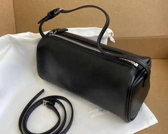 Minimal 90s Bag, Genuine Leather Pouch, Small Leather Bag, Elegant Evening Purse, Minimal Leather Handbag, Cute Leather Pouch