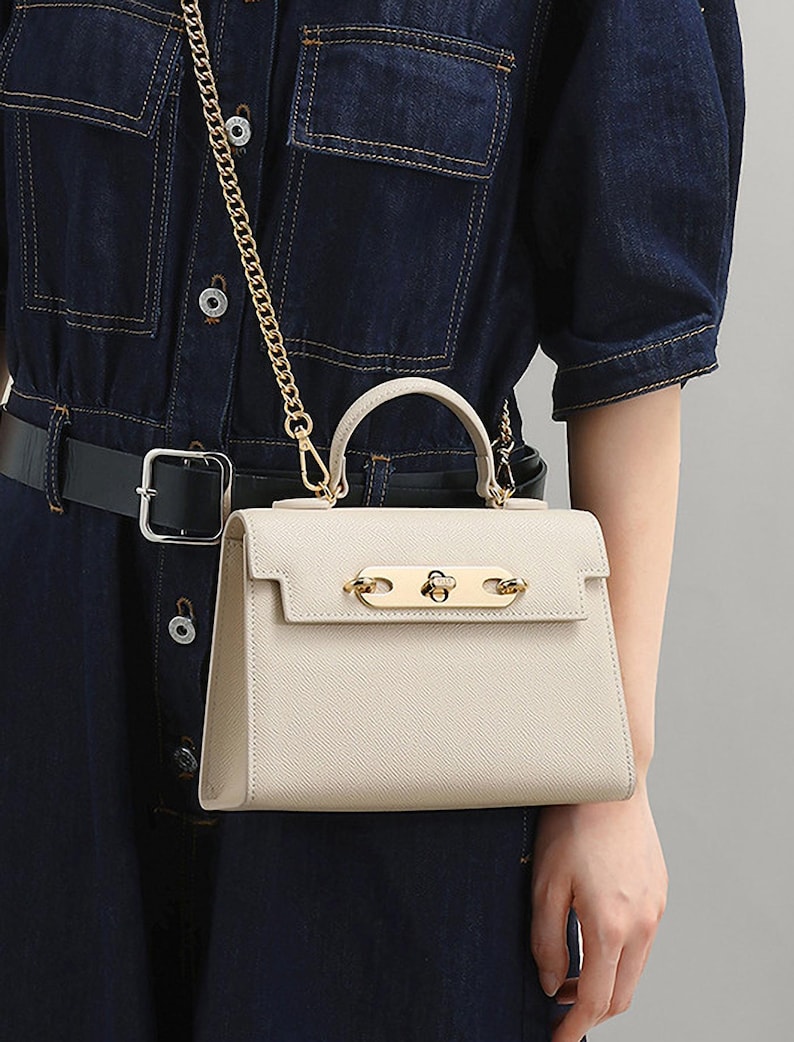 Small Leather Handle Handbag