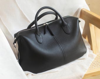 本革トートバッグ、ミニマルなレザートップハンドルバッグ、レディース用レザークロスボディバッグ
