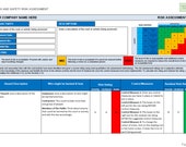 Blank Risk Assessment Template - MS Word, Fully Customisable, Editable and Brandable