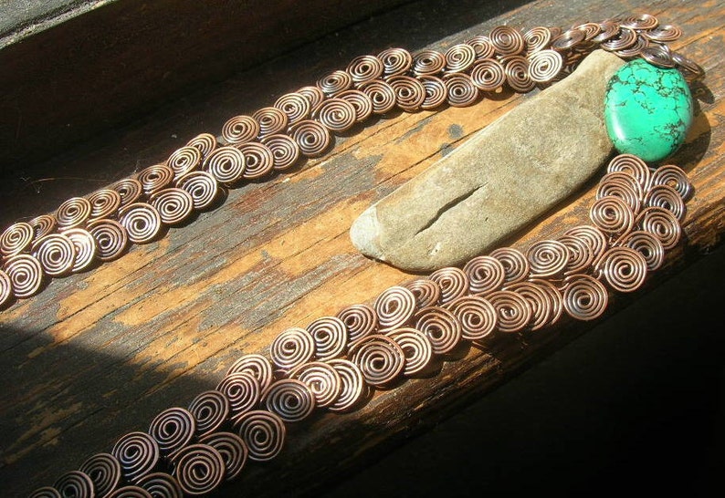 Turquoise Egyptian Spiral necklace image 2