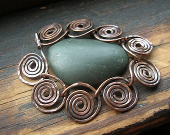 Coiled Copper bracelet