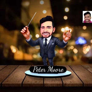Figura de director de orquesta personalizada: regalo personalizado