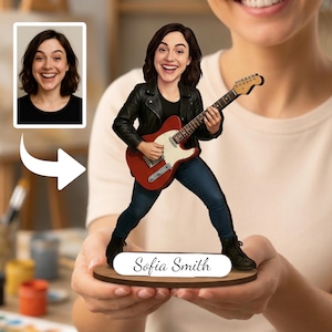 Girl guitar figurine - Etsy 日本