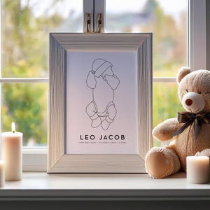 Personalisiertes Totgeburtengeschenk für Mama, Fehlgeburts-Gedenkdruck - individuelles Babyverlustgeschenk, Erinnerungsgeschenke, Beileidsgeschenke