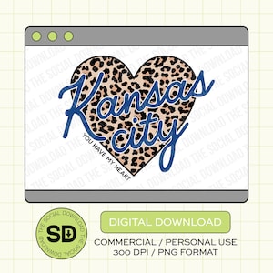 KC you have my Heart PNG Download File, Kansas City Png, KC baseball, Kansas City, Dtf, Sublimation, Dtg (KCBB1005)