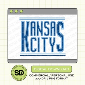 KC Inlay PNG Download File, Kansas City Png, KC baseball, Kansas City, Dtf, Sublimation, Dtg (KCBB1012)