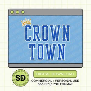 KC Crown Town PNG Download File, Kansas City Png, KC baseball, Kansas City, Dtf, Sublimation, Dtg (KCBB1017)