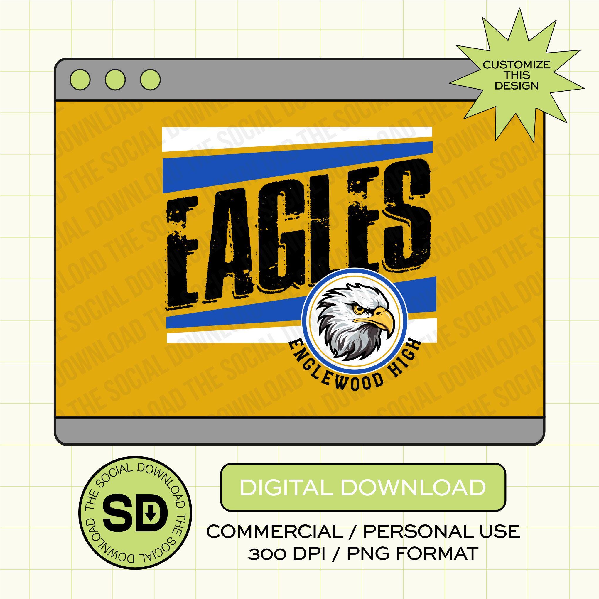 Slanted Mascot Custom School Spirit PNG Download File, custom school png, spirit png, DTF, Sublimation, DTG (SW1111)
