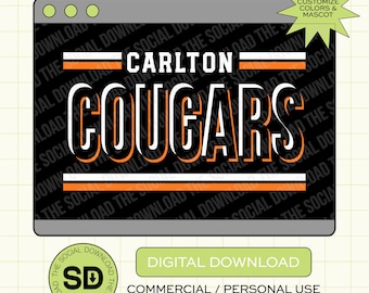 Tripple Threat Team Custom School Spirit PNG Download File, custom school png, spirit png, DTF, Sublimation, DTG (SW1035)