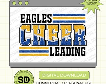 Glitter Diamond Cheer Custom School Spirit PNG Download File, Cheer Mascot png, custom school png, spirit png, DTF, Sublimation, (CHEER1003)