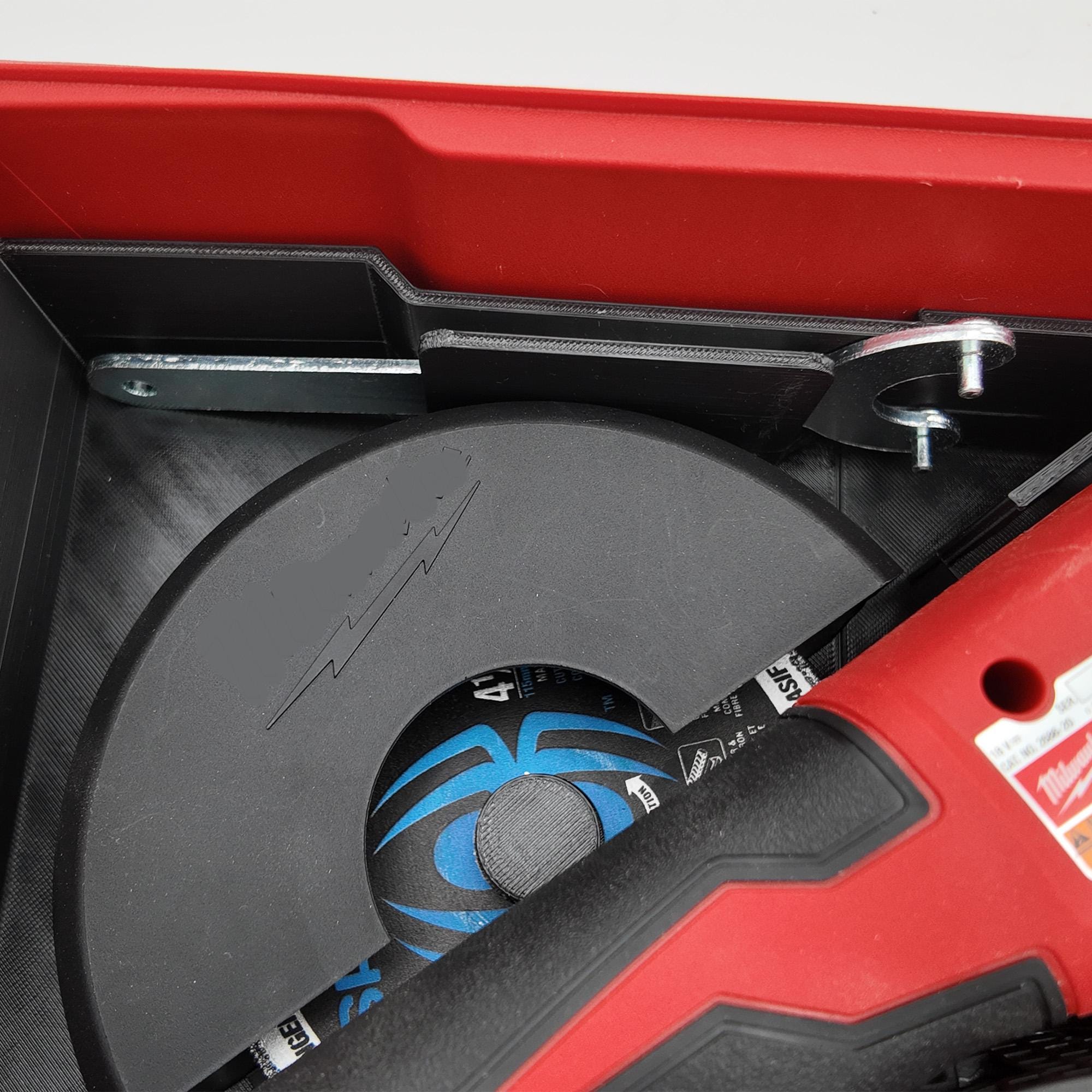 M18 Cut-Off Grinder Packout Organizer Liner – Custom-Fit For Milwaukee Compact Organizer, Stores Grinder, Blades & Battery, Impact-Resistant PETG