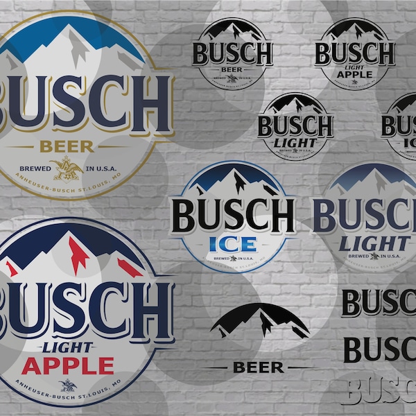 Busch Light Svg, Beer Svg, Busch Latte Beer Clipart, Vector Bundle, Digital Download