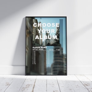 Custom Album Cover Poster, custom album wall art, custom music album artwork, english rap, rap poster