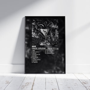 Album Cover Poster ADC by Freeze corleone, album wall art, music album artwork, french rap, rap poster