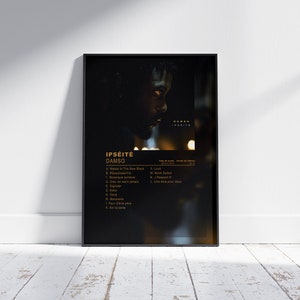 Album Cover Poster Ipséité by Damso, album wall art, music album artwork, french rap, rap poster