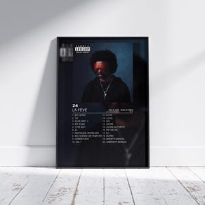 Album Cover Poster 24 by La Fève, album wall art, music album artwork, french rap, rap poster