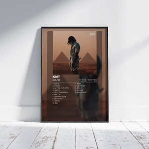 Album Cover Poster KMT by Gazo, album wall art, music album artwork, french rap, rap poster
