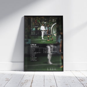 Album Cover Poster L&#39;Élu by Beendo Z, album wall art, music album artwork, french rap, rap poster