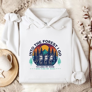 John Muir Quote Sweatshirt Wilderness Outdoor Lover Gift Nature Adventure Hiking Hoodie Wanderlust Boho Sunset Happy Camper Shirt