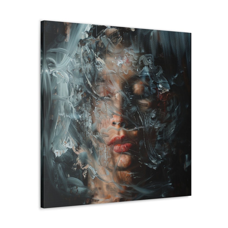Original "veiled Emotions", Abstract Emotional Art, Hidden Depths