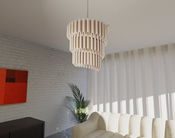 UNFURLING RIPPLE CHANDELIER