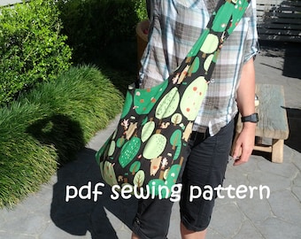 Sling tote - PDF sewing pattern