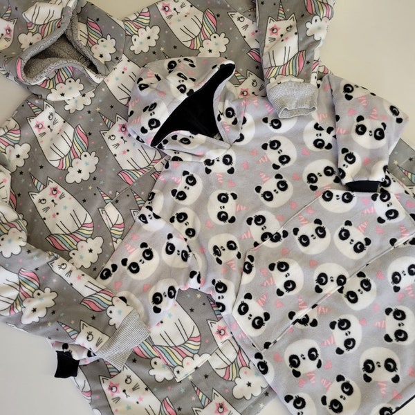 Kids' Blanket Hoodie - PDF Sewing Pattern