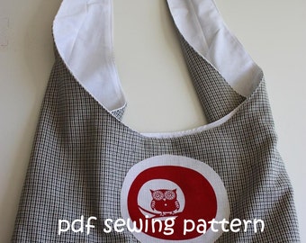 Child's sling tote - PDF sewing pattern