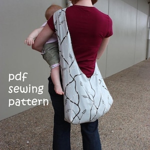 Sling tote - PDF sewing pattern