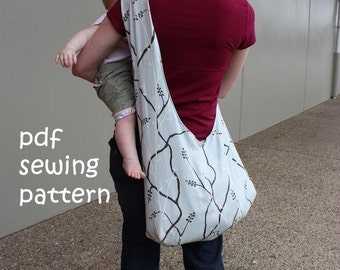 Sling tote - PDF sewing pattern