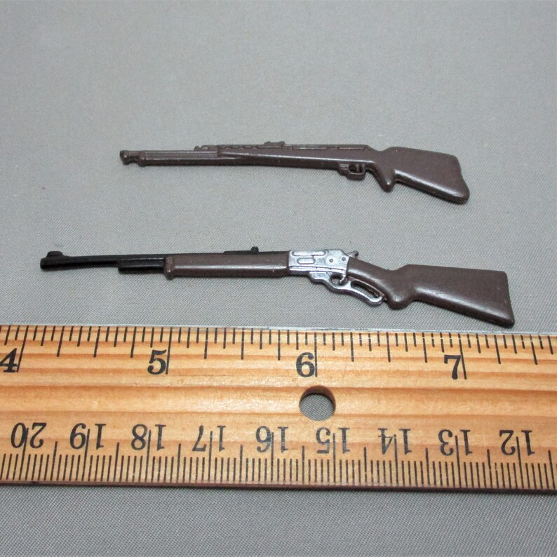 Set of two miniature dollhouse rifles shotguns guns Etsy
