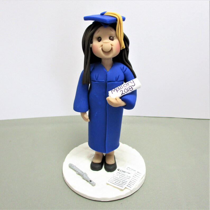 Female Graduate Graduation Personalized Cake Topper Figurine Etsy