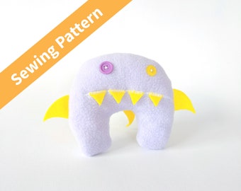 Plush Toy Pattern: Shark Monster