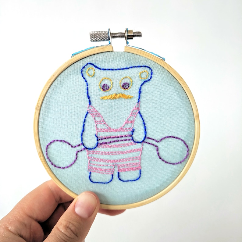 Embroidery Pattern: Circus Strong Monster image 2