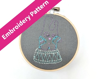 Embroidery Pattern: Circus Ringmonster