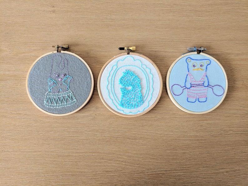 Embroidery Pattern: Circus Strong Monster image 5