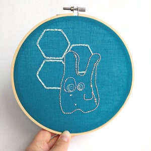 Embroidery Pattern: Kennin Creature Geometry image 4